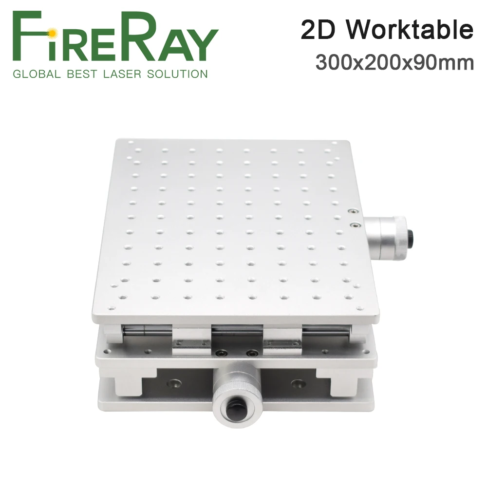 FireRay Laser Marking Machine 2D Worktable 300x220x90mm X-axis Adjustable 0-150mm Y-axis Adjustable 0-190mm Fixed Screws M6