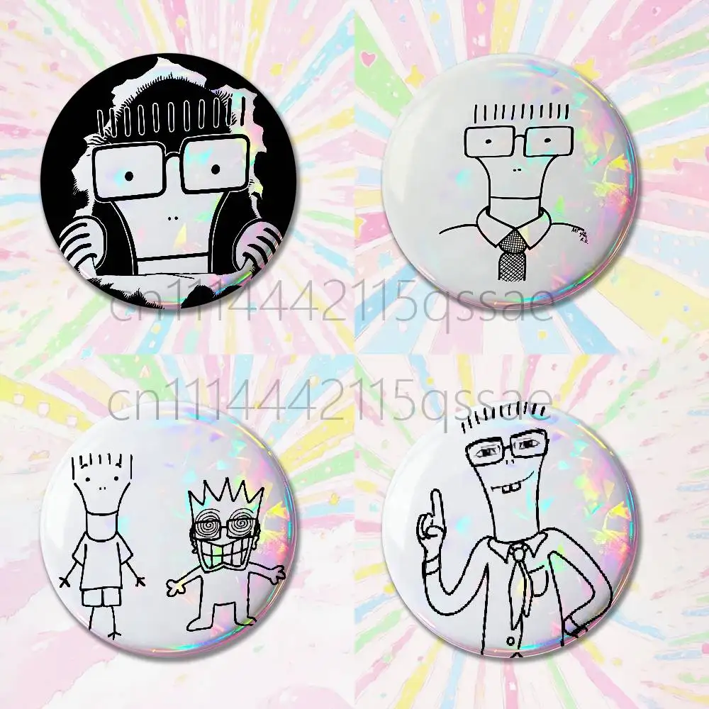 D-Descendants Milo Go To College Badges Tinplate Soft Button Pin Brooch Metal Badge Custom Jewelry Accessories Hat Bag Lapel