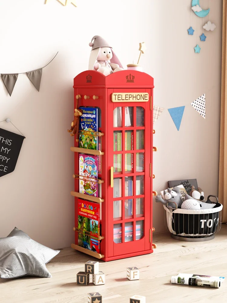Children's Bookcase Storage Rack Baby Storage Rack Solid Wood Children's Bookcase Picture Book Rack1