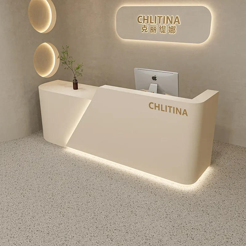 for Light Luxury High End Bar Counter Beauty Salon Clothing Store Checkout Page Modern Simple Arc Dental Clinic Dental