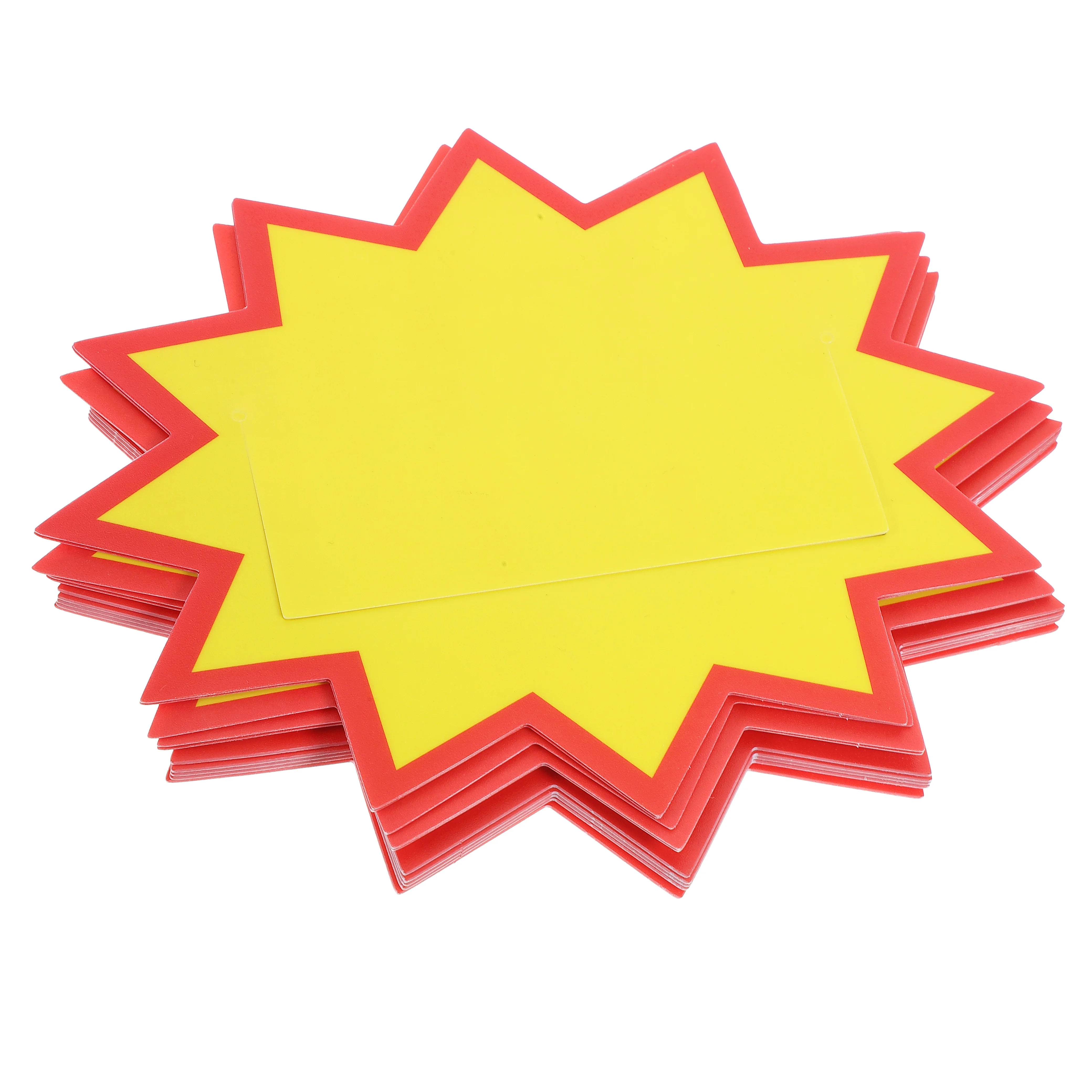 10 cartellini dei prezzi al dettaglio vuoti in carta spessa, etichette dei prezzi pratiche per supermercati, centri commerciali, negozi, mercati di verdure
