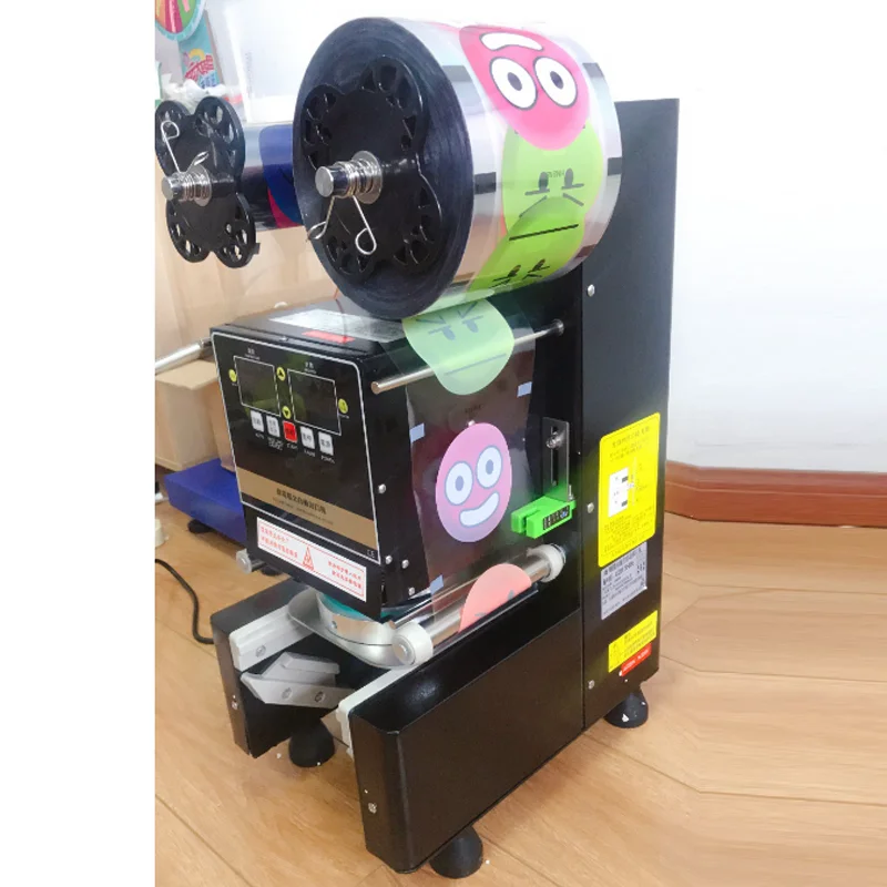 New Plastic Cup Sealing Machine Milk Tea Beverage Sealing Machine Standard Cup Diameter 9cm 9.5cm With Counting Function