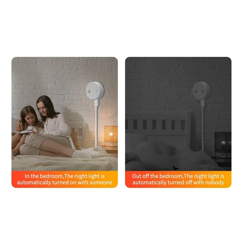 1 шт. HLK-HE201 интеллектуальный радар присутствия человека и движения + PIR датчик белый пластик для настройки умного дома