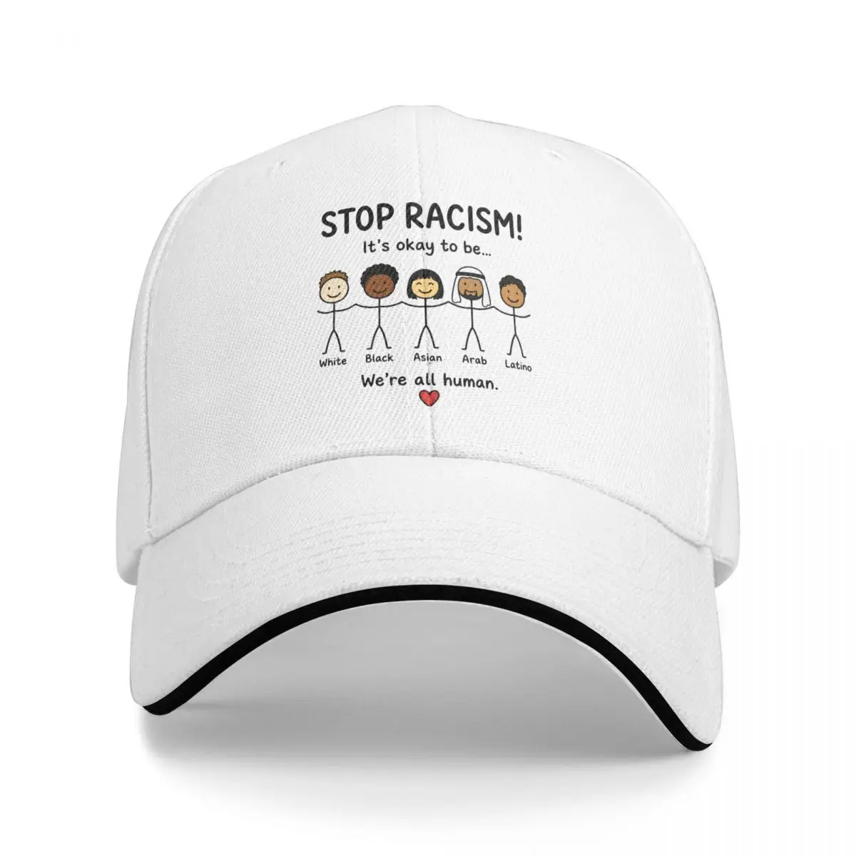 Baseball Caps Stop Racism It's Okay To Be Asian Trendy Customized Men Women Casual Spring Caps