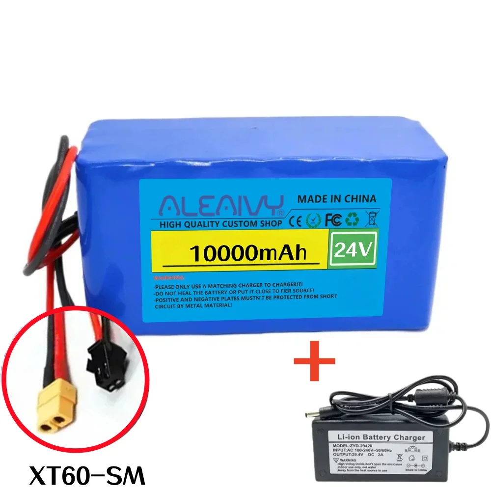 24V 10Ah 7S3P 18650 Oplaadbare Batterij BMS Bescherming 29.4V Geschikt voor Elektrische Scooter Rolstoel Mobiliteit speelgoedauto.
