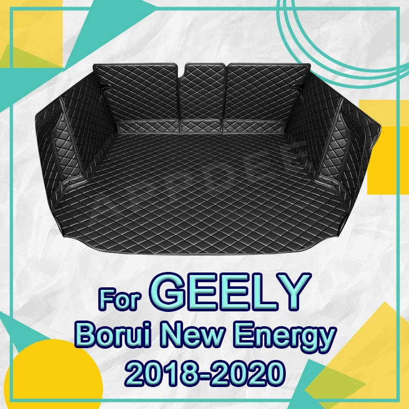 Auto Full Coverage Trunk Mat For GEELY Borui New Energy 2018-2020 19 Car Boot Cover Pad Interior Protector Accessories