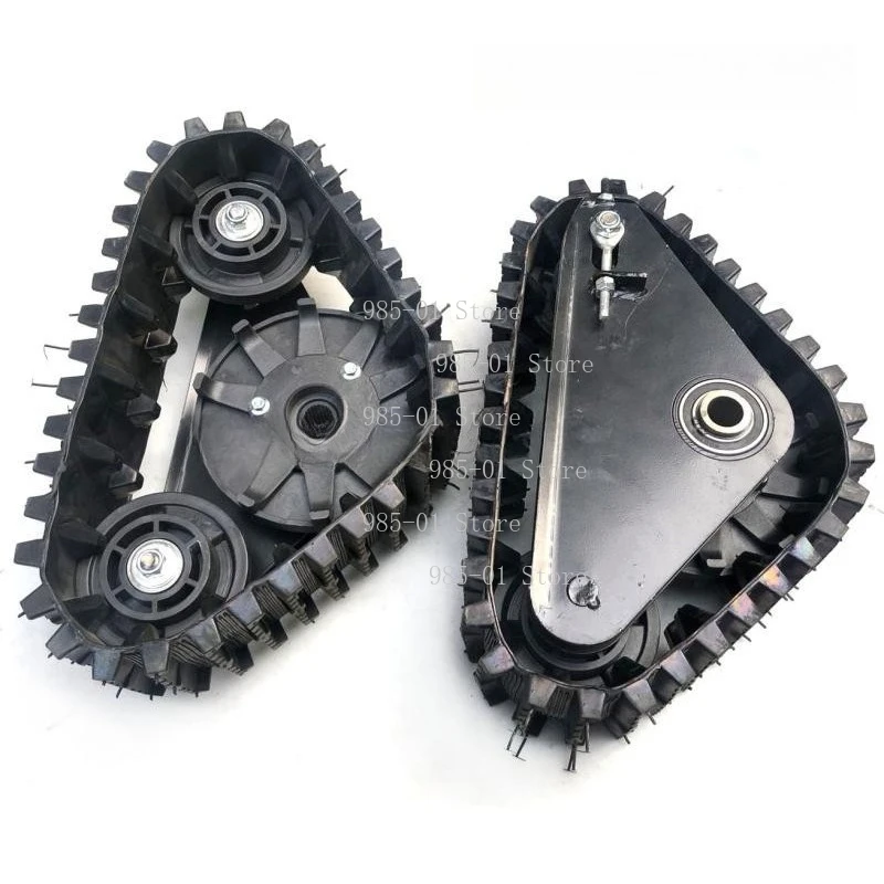 Rear Wheel Track Ski Wheels - Modified Parts for 4-Wheel Electric Vehicle Go-Kart ATV Snowmobile Sled