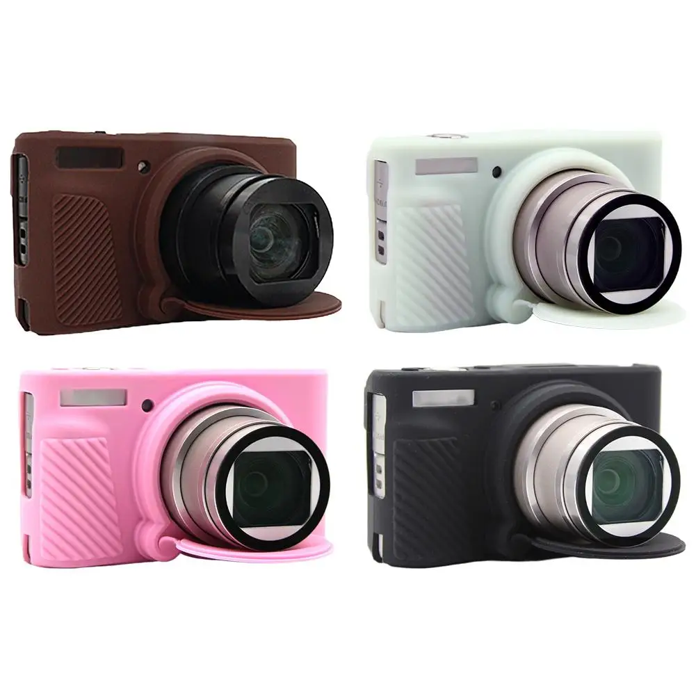 Silicone Camera Case for Canon PowerShot SX740 HS SX730 HS Protective Soft Rubber Cover Shockproof Body Skin Bag Accessories