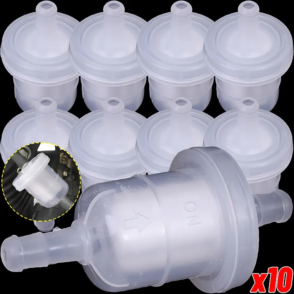 Filtre à carburant universel en polymère pour moteur monocylindre 125cc 150cc 200cc Quad ATV Buggy Scooter Dirt Bike avec tube d'huile en ligne à fixation rapide
