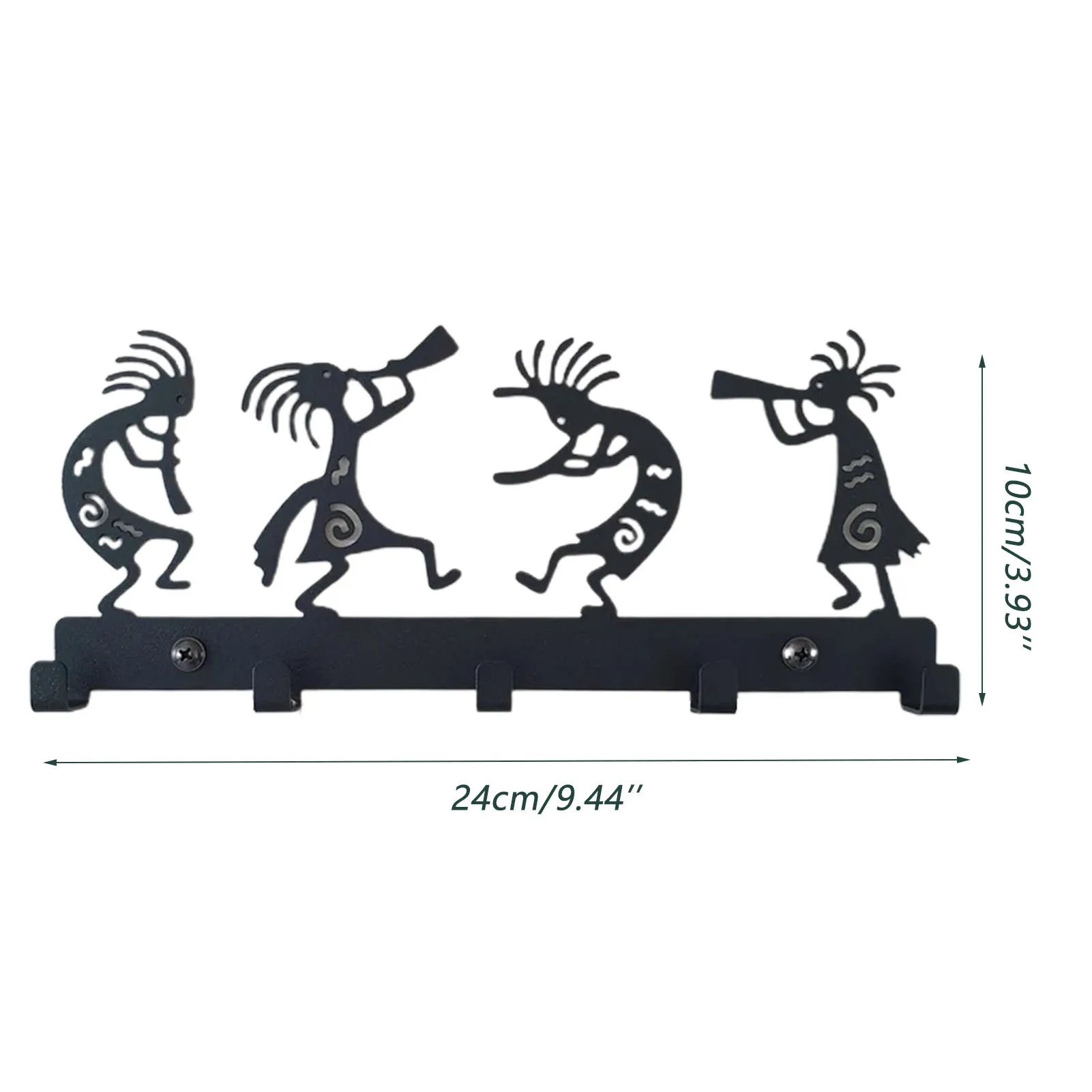 Symphony Orchestra Key Holder Vintage Black Metal Wall Key Hook Decor Hanger For Front Door Kitchen And Household Porta Chaves