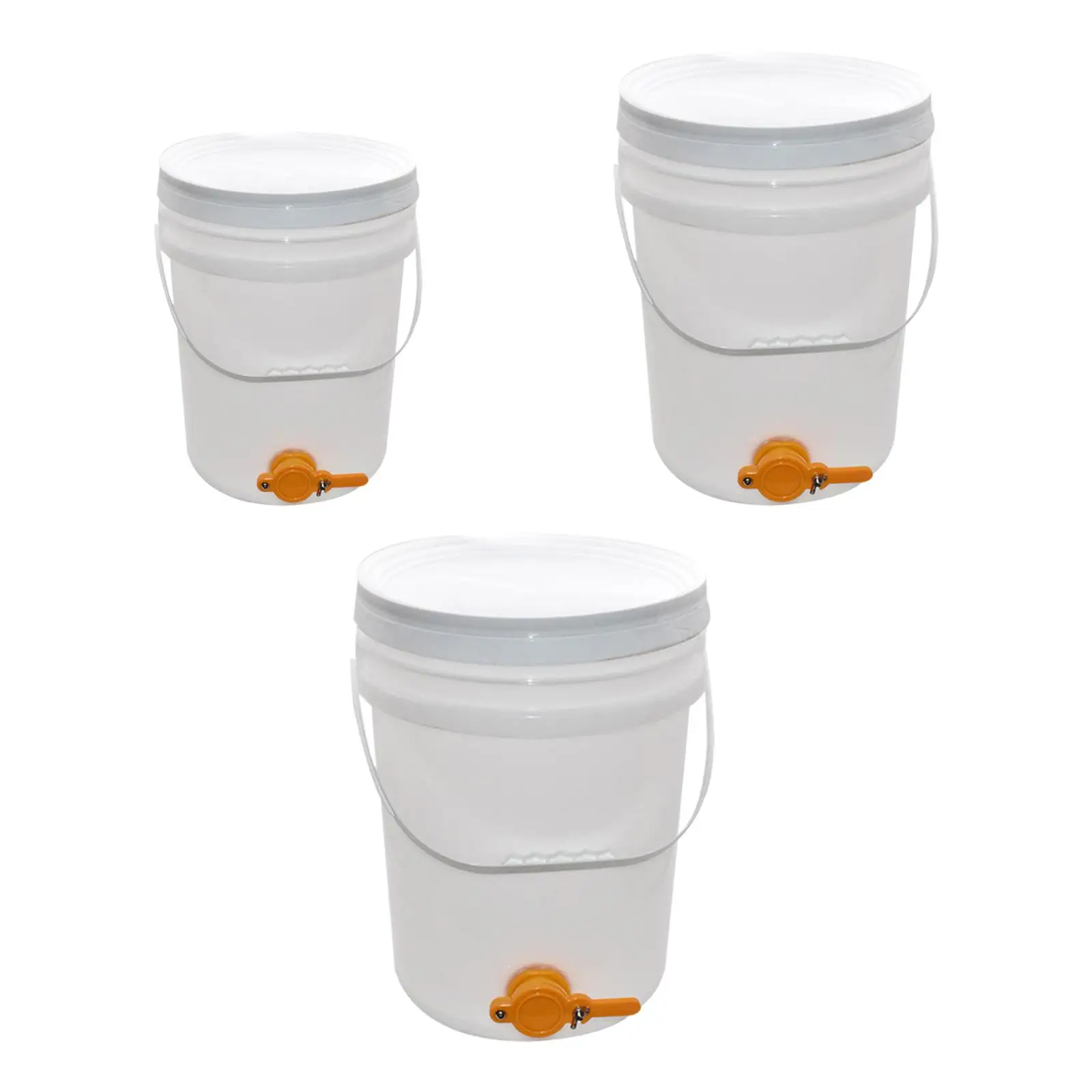 Premium Plastic Honey Bucket with Gate Apiary Beekeeper Storage Pail Large Capacity for Home Harvesting