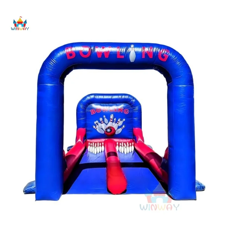 

2026 New Style High Quality Commercial Kids Adults Sports Bowling Games Dual Lane Inflatable Bowling Track Bowling Alley