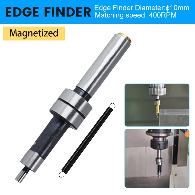 10MM Mechanical HSS Edges Finder For Milling Lathe Machine Touches Point Sensor Including Milling Cutter