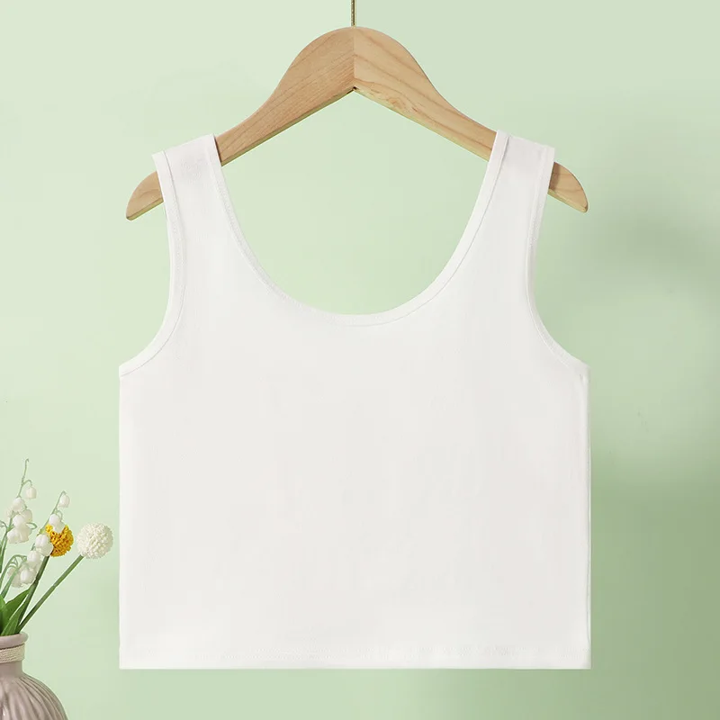 Adolescent Student Underwear Made of Cotton Soft and Comfortable with A Simple Lightweight and Breathable Base Vest for Girls - view 3