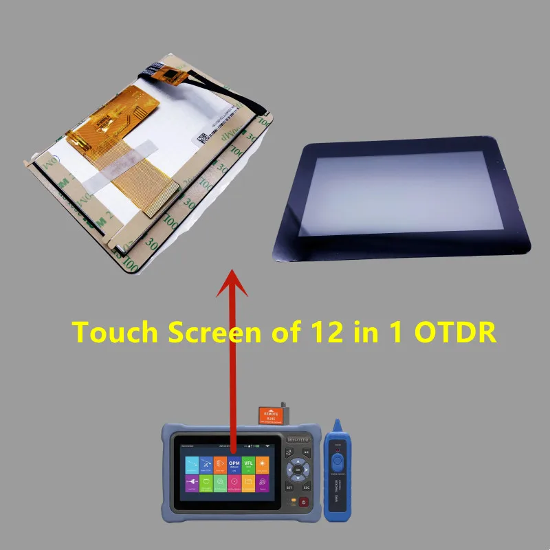 fiber-optic-12-in-1-otdr-touch-screen-for-novker-nk4000d-nk5600d-aua-800u-800a-touch-display-otdr-screen-original-novker-otdr