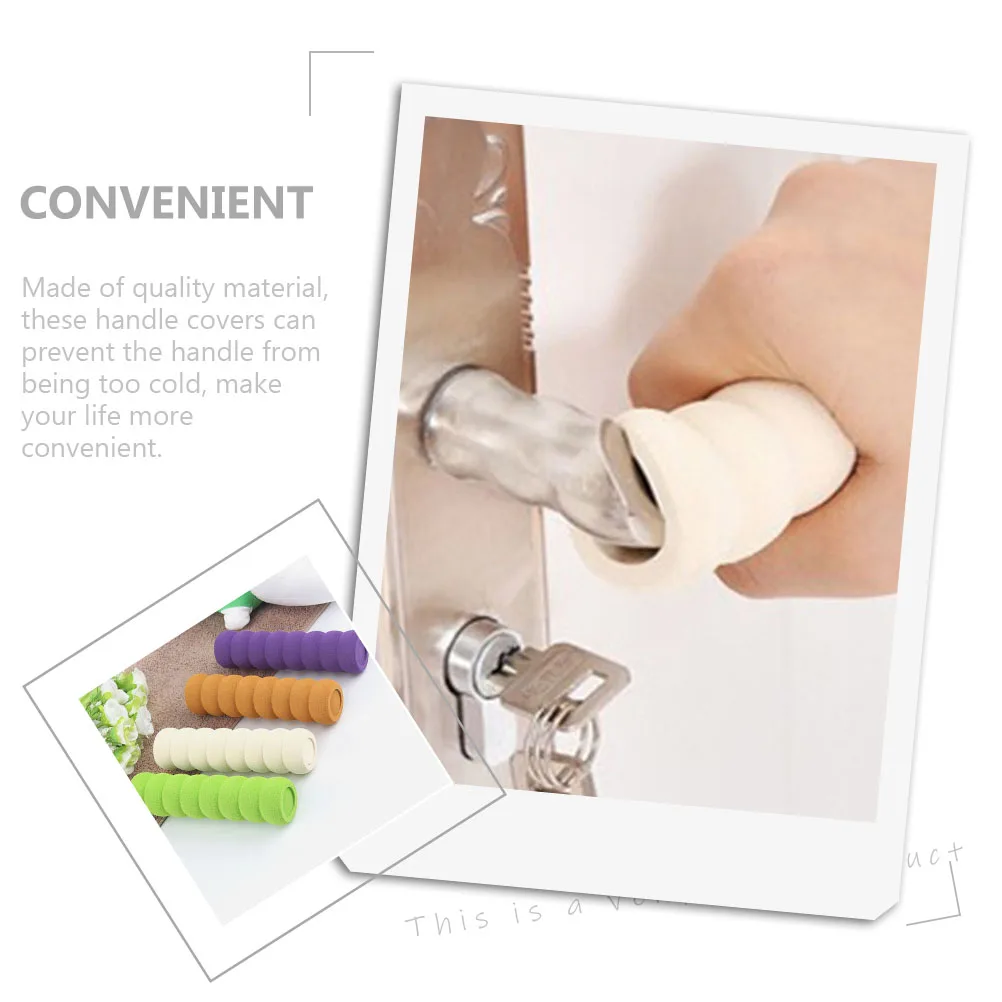 

5pcs Anti- Covering Home Use Eva Doorknob Covers Handle Safety Cover Anti-Skid Door Handle Protector For Baby Room