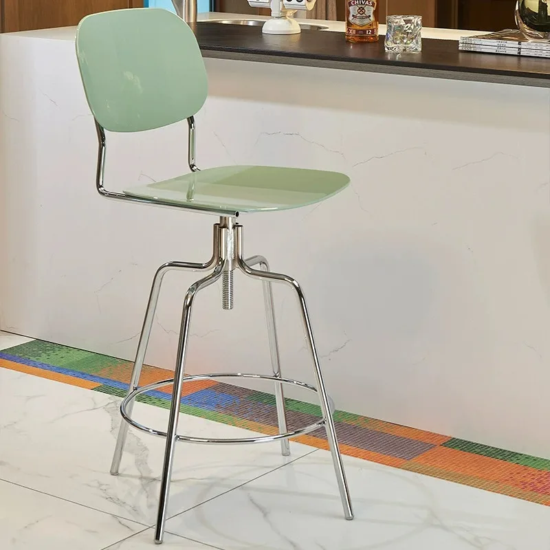 

ZIndustrial Ergonomic Bar Chairs Island Unique Party Reception High Chairs Living Room Make Up Sillas Altas Para Barra Furniture