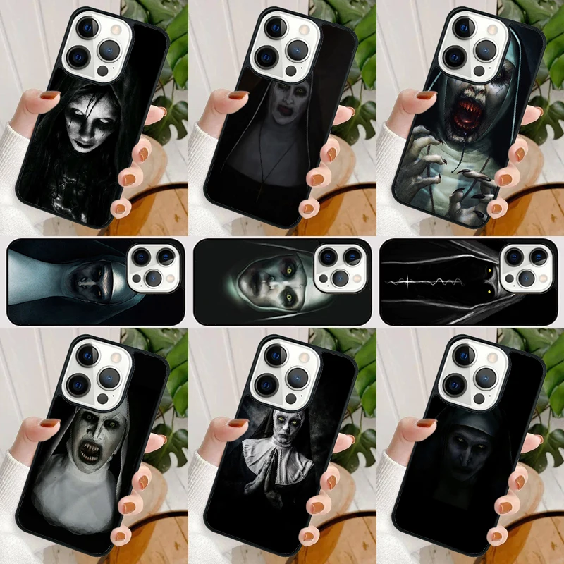 The Nun Valak Horror Phone Case For iPhone 16 15 SE2020 14 Max 6 7 8 Plus 11 12 13 Pro Max Mini Phone Cover coque