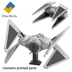 742 Pcs Mocs Sets Star Movie Spaceship Bricks Imperia TIE Hunter (TIE/hu) starfighter Kits Model Builidng Blocks Fighter Toys