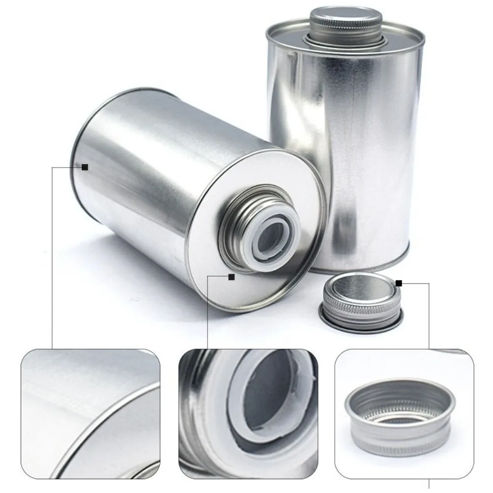 Round Coffee Bean Storage Can Tinplate with Air Valve Metal Jar Small Collectables Sealed Tea Pot Container Home Packaging Box