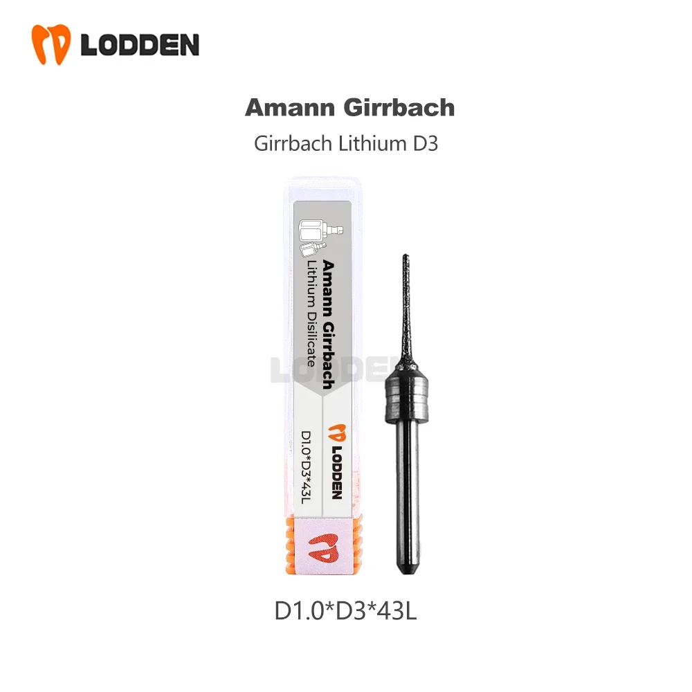 Amann Girrbach Dental Lab Burs Milling for Lithium Disilicate Zirconia PMMA Diamond CAD CAM DC NC Coating D3  Grinding Drills