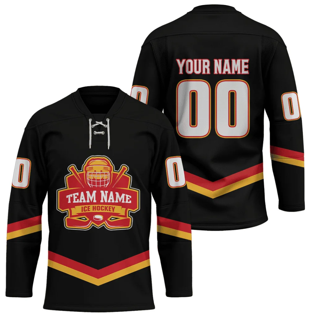 Personalized Name White Black Gold 3D Printed Fashion Men's Hockey Jersey Summer Unisex Personali Sport Team Jersey Shirt YU02 image 5