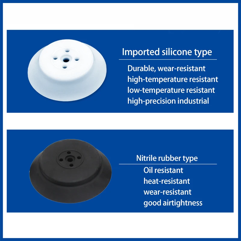 Mechanical arm suction cup industrial PFG 60 80 95 120 150 200 250 heavy-duty vacuum suction cup silicone