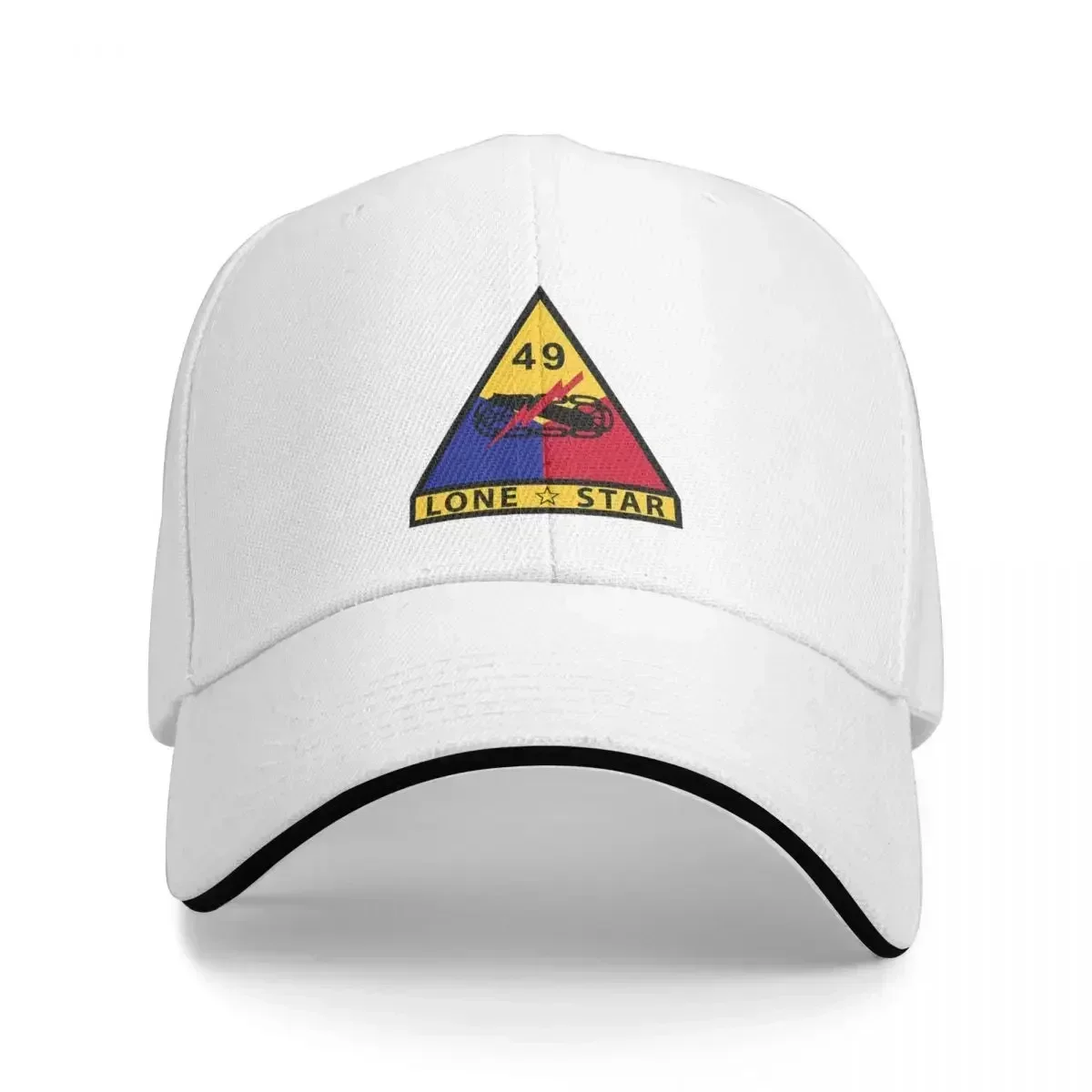 Army 49th Armored Division - LONE Baseball Caps Fashion Men Women Hats Outdoor Casual Cap Sports Baseball Hat Polychromatic