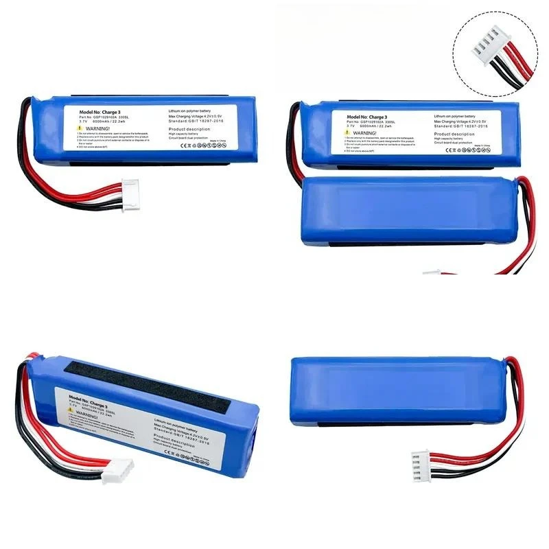 For JBL Charge3 Bluetooth Audio Battery 6000mAh Large Capacity Model GSP1029102A