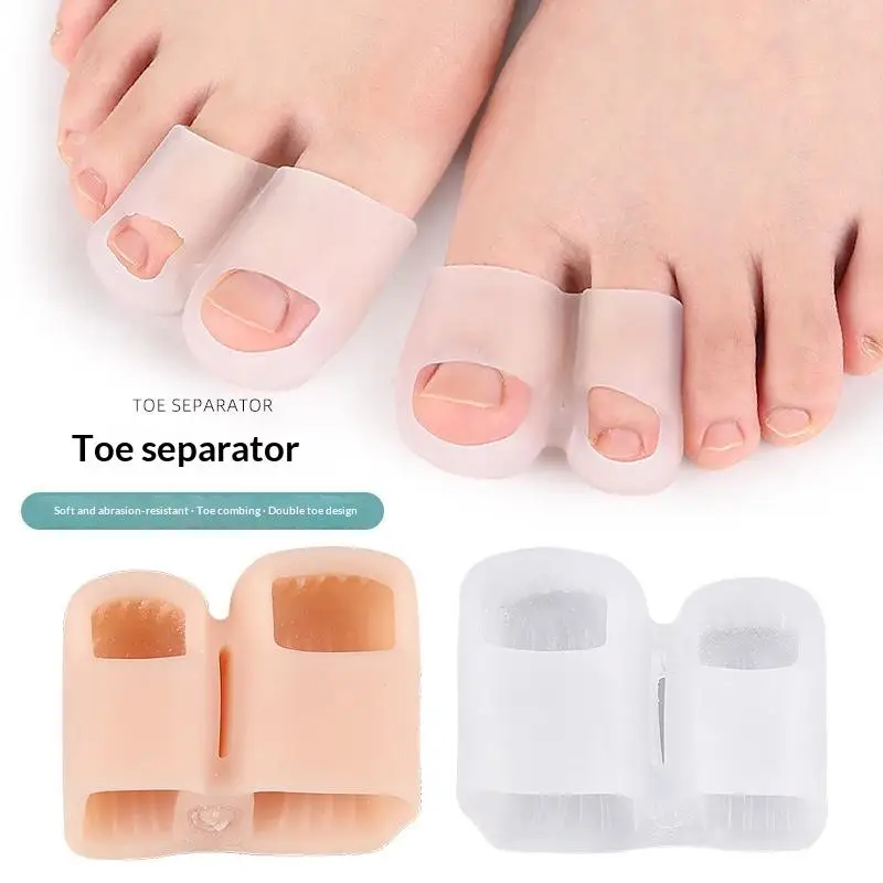 Weicher, elastischer Hallux-Valgus-Korrektor, 1 Paar Silikon-Zehentrenner, orthopädischer Schutz für den Nachtschlaf. – Detail 8