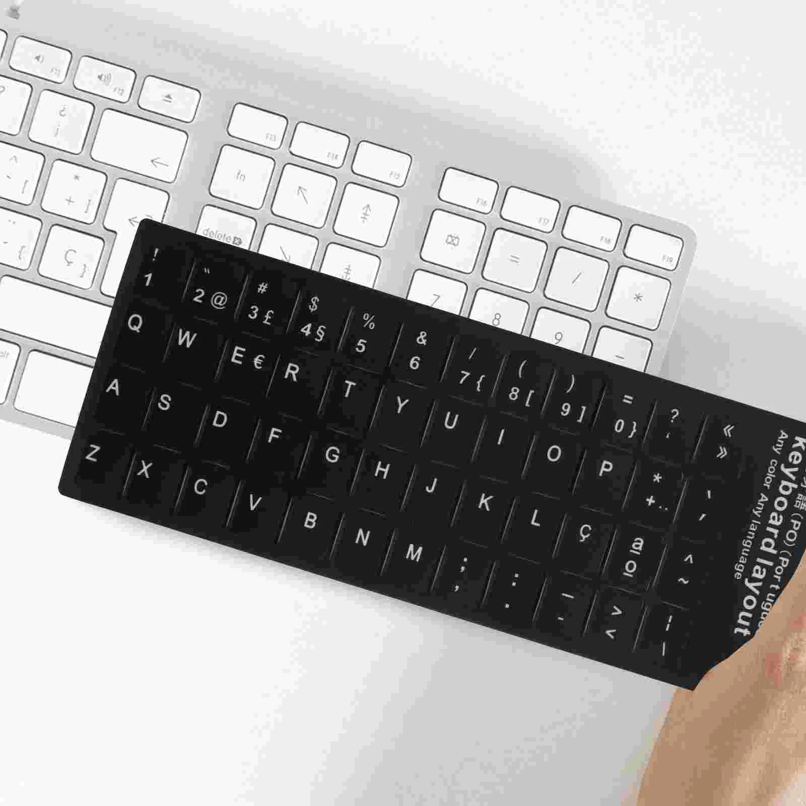 

10 Pcs Keyboard Stickers Ukrainian Transparent Stand Kit Wrist Mouse Protector Layout Students Gift Universal Computer Label