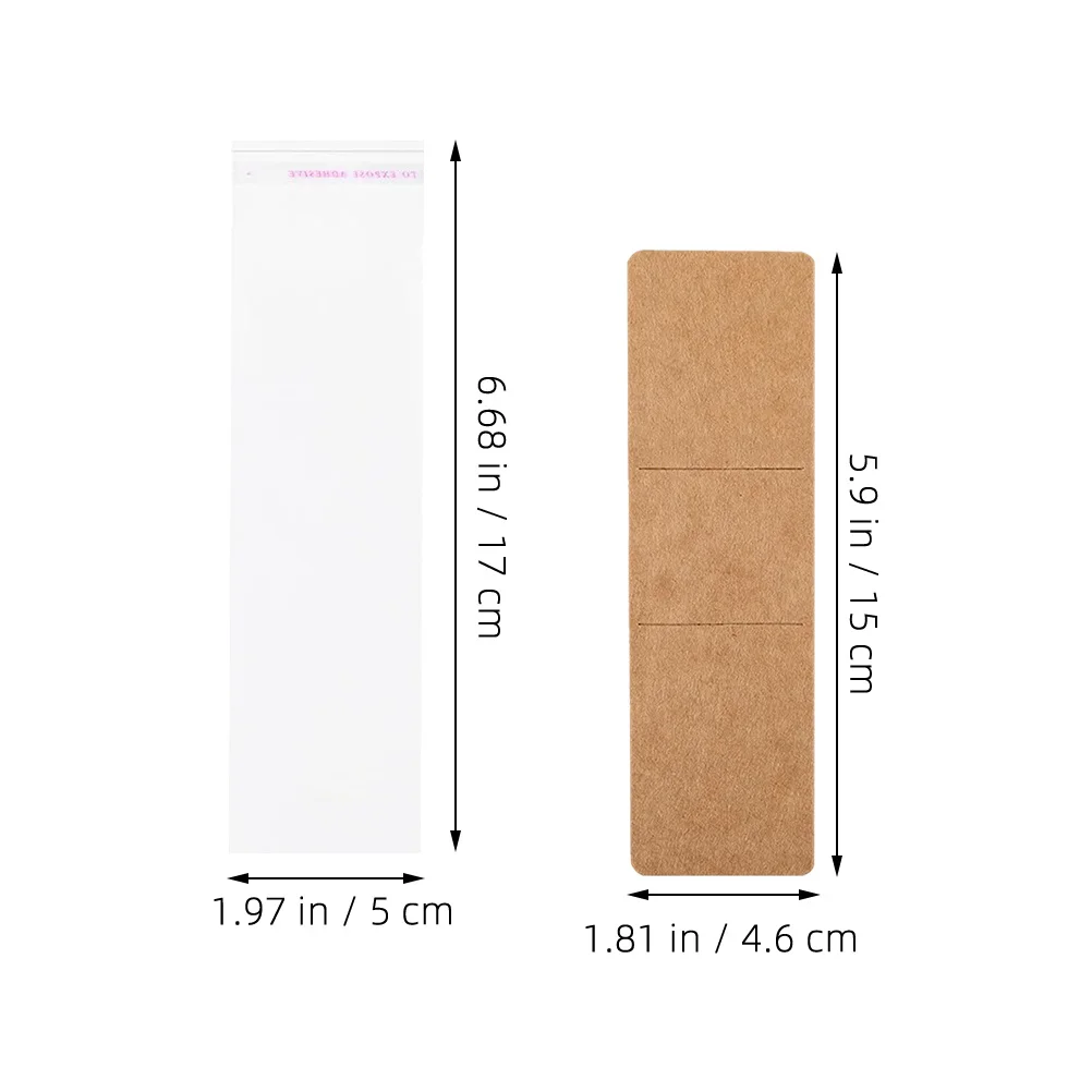 1 Set Kraft Paper Bookmark Sleeves Sturdy Organizer Storage Display Holder Protector Diy Accessories Sleeve Packaging Reading