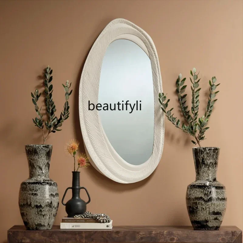 

A55 Glass mirror room light with tulip supplement lamp decorative makeup mirror light luxury
