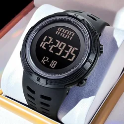 Men Fashion Multi-function Digital Sports Rubber Casual Outdoor Watch