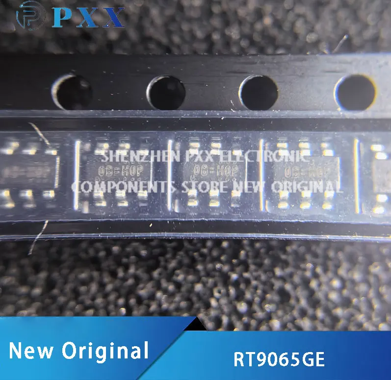 10Pcs New Original RT9065GE RT9065 500mA, Low Dropout, Low Noise, Ultra-Fast Linear Regulator， SOT-23-6