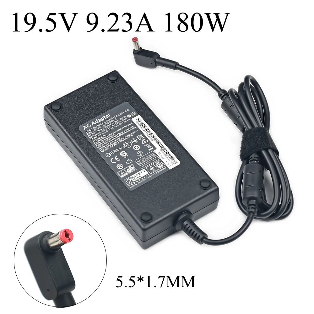 

19.5V 9.23A 180W AC Power Adapter Charger For Acer Predator Helios 300 G3-571-73H3 G3-572-763V Gaming Laptop PC ADP-180MB K