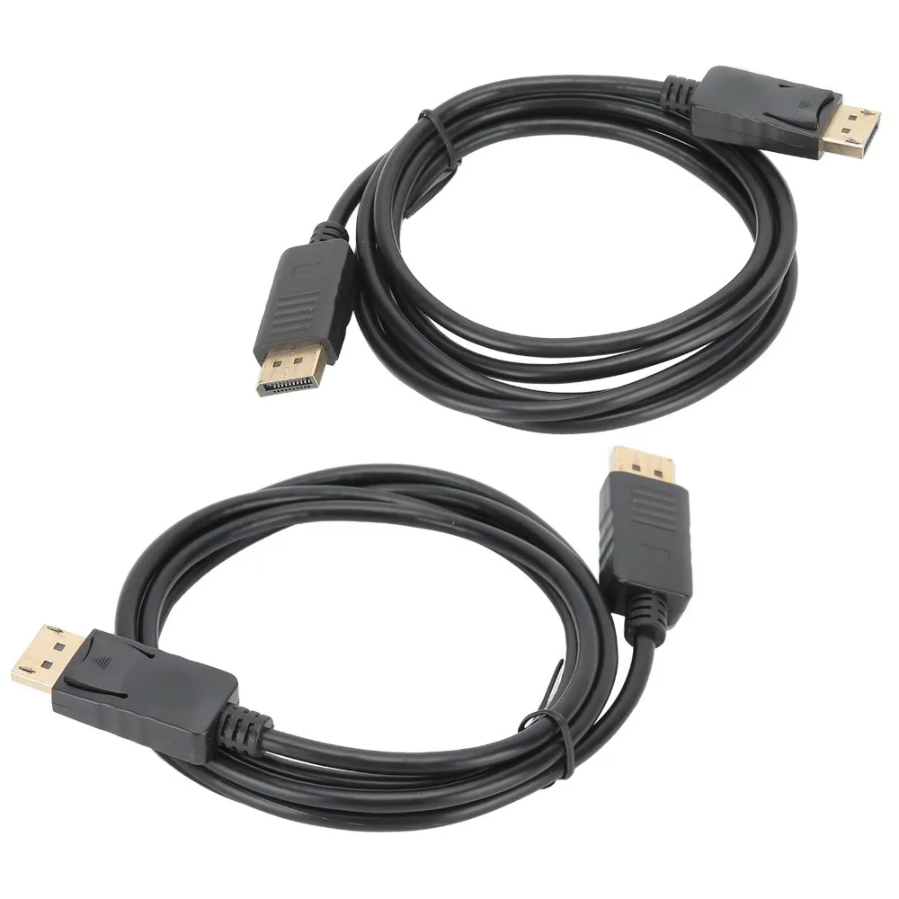 2PCS High-Speed 4K@60Hz DisplayPort Connecting Line 6ft/1.8M DP to DP Cable Male to Male Adapter Cable Gaming Monitor