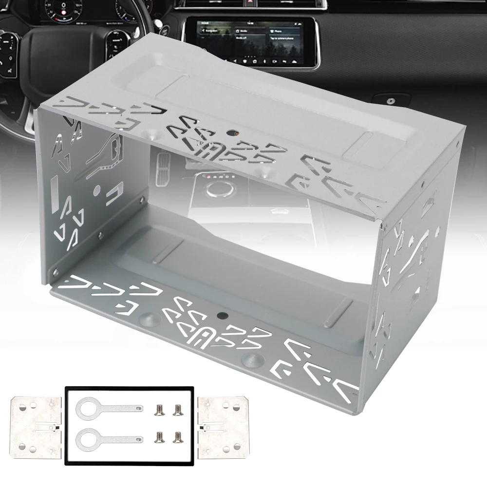 Radio Head Unit Installation Frame 2Din Fittings Kit For 2Din Car DVD Radio Player Auto Panel Audio Dash Mount Kit Box Universal
