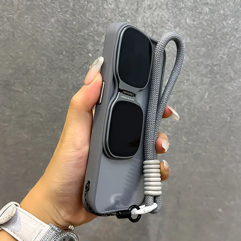 

Advanced Apple 15 Promax Phone Case Sunglasses Holder 14 With Lanyard 13 For Couples 12 Frosted Acrylic Case