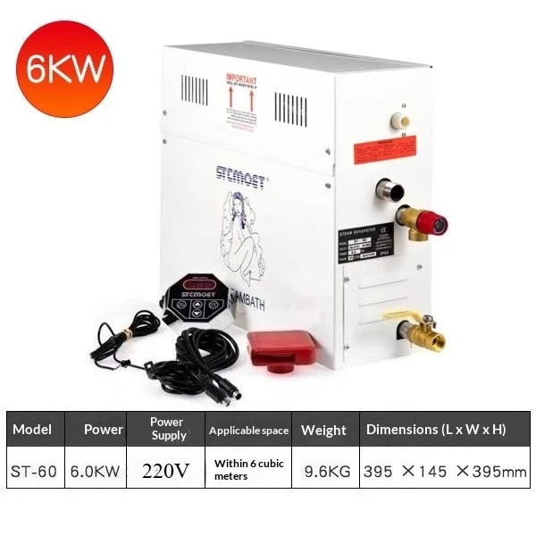 ST-3/4.5/6/9KW 220V Stoomgenerator Thuis Stoom Maker Machine Sauna Bad SPA Stoomdouche Digitale Controller Mist Making Machine