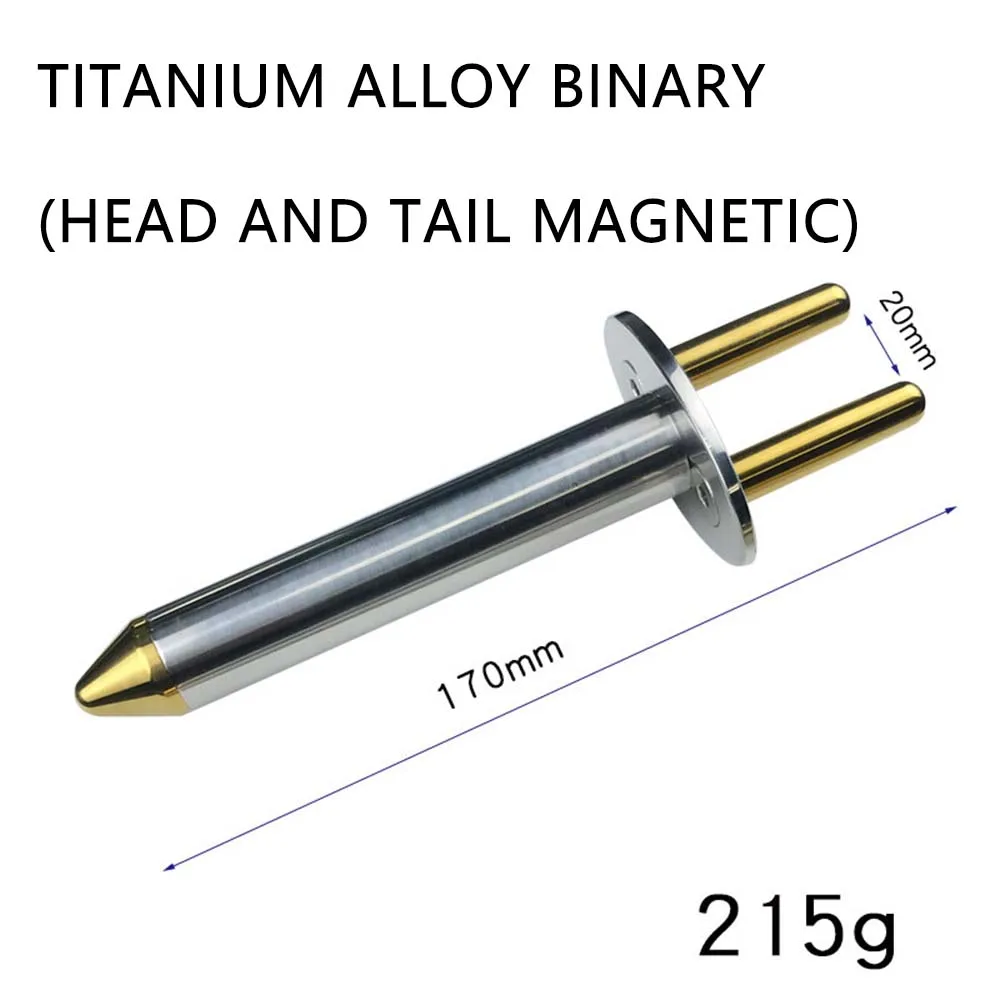 Titanium alloy magnetic fork magnetic prosthesis stick lymph meridian massage stick titanium magnetic energy dialing beauty stic