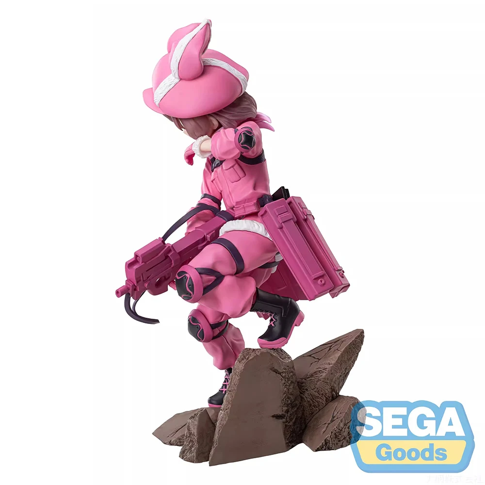 NOWY Oryginalny SEGA Luminasta LLENN (Sword Art Online Alternative: Gun Gale Online II) 17cm Kolekcjonerska figurka anime Model Zabawki