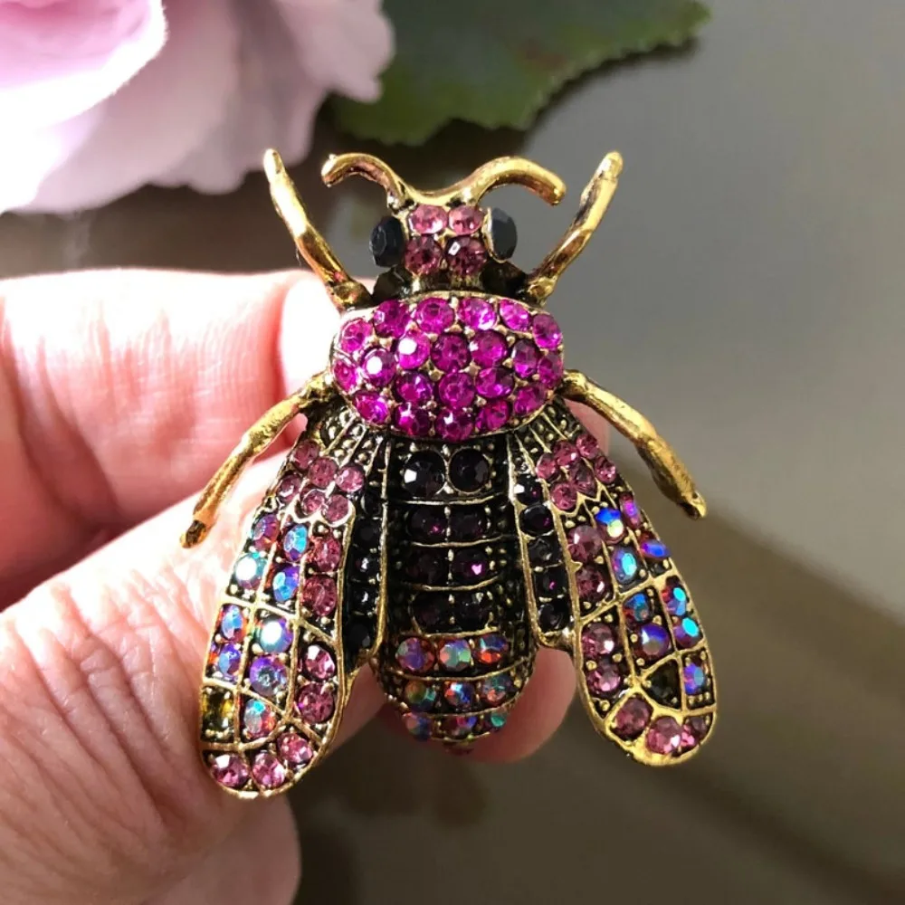 Vintage Court Style Insect Bee Design Men's Women's Brooch Pins,Jewelry & Accessories,Wedding Holiday Party Couple Surprise Gift