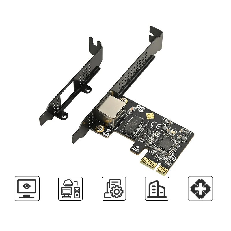 ギガビットイーサネットアダプタ,PCI Express x1からrj45,rtl8126,チップ10/100/1000m/2.5g/5g, nic lan,デスクトップ,5GB