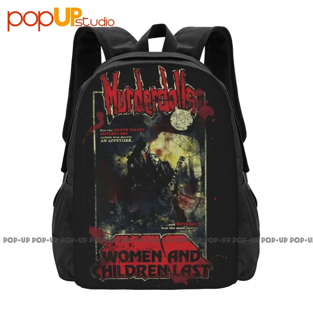 Murderdolls 80S Horror Vintage Poster Band Backpack Large Capacity Vintage Beach Bag Sports Bag Clothes Backpacks