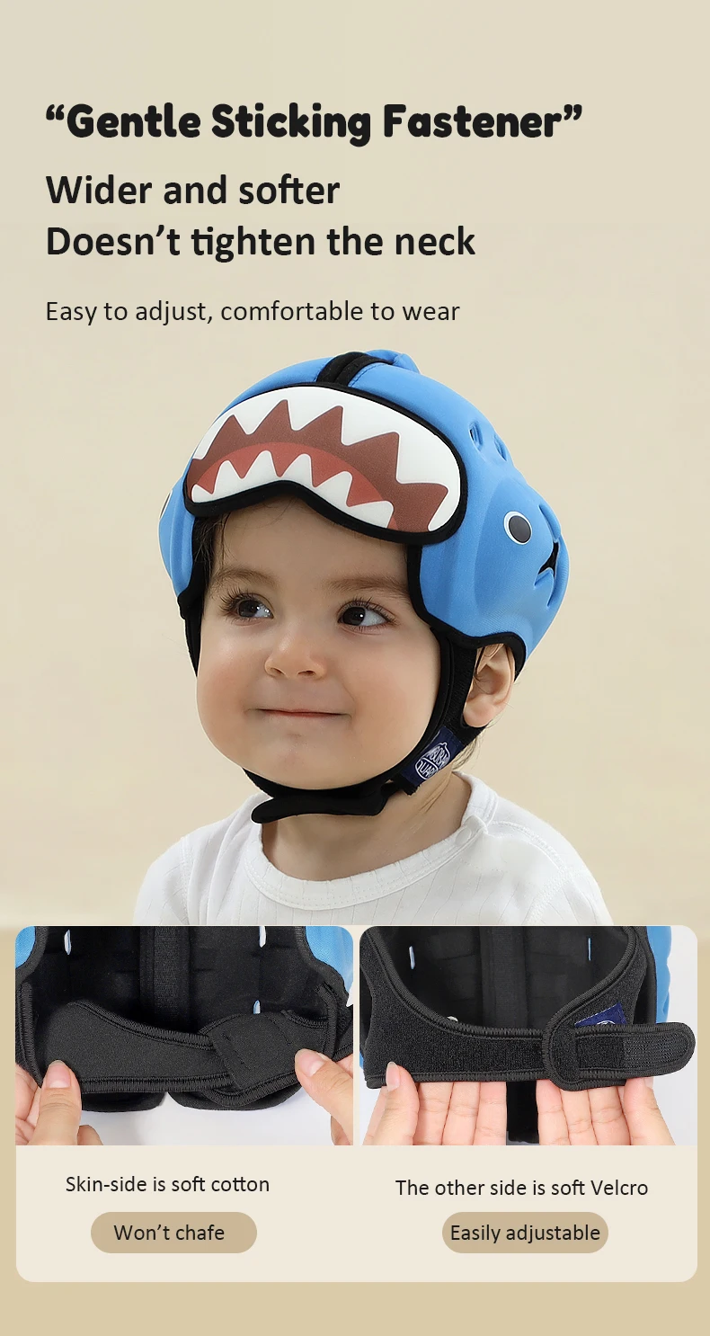 Mambobaby Sicherer Anti-Schock-Babyhelm, Kleinkind-Kopfschutz, Kopfbedeckung für Kleinkinder, Krabbeln lernen, Spaziergänge, verhindert Verletzungen vor Stößen – Detail 11