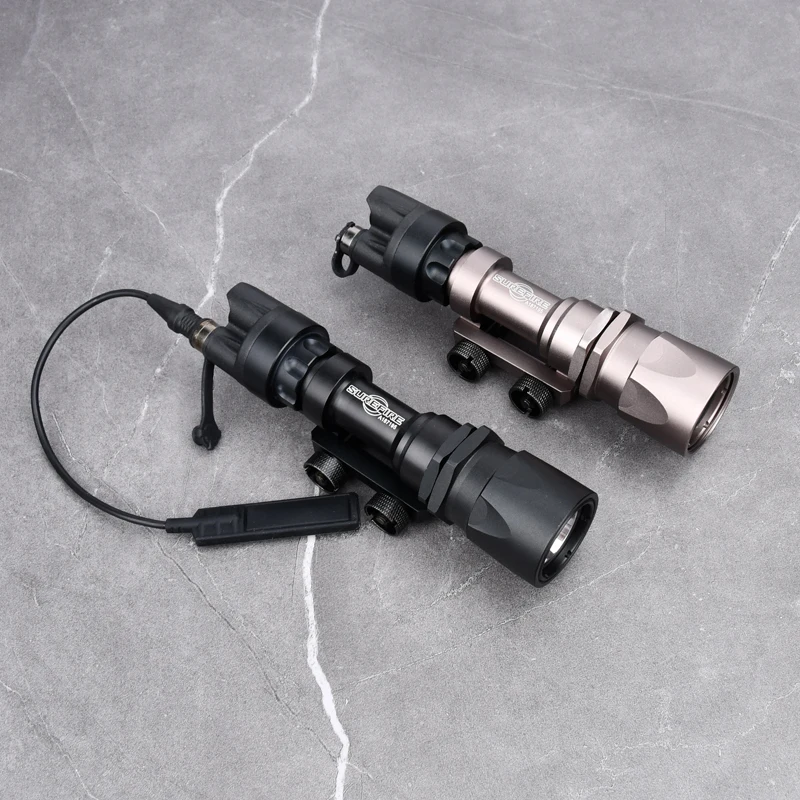 M951 Surefir LED White Flashlight M600 M300 Metal Scout Light With Dual Tail Tactical Airsoft Rifle Lanterna Hunting 20mm Rail