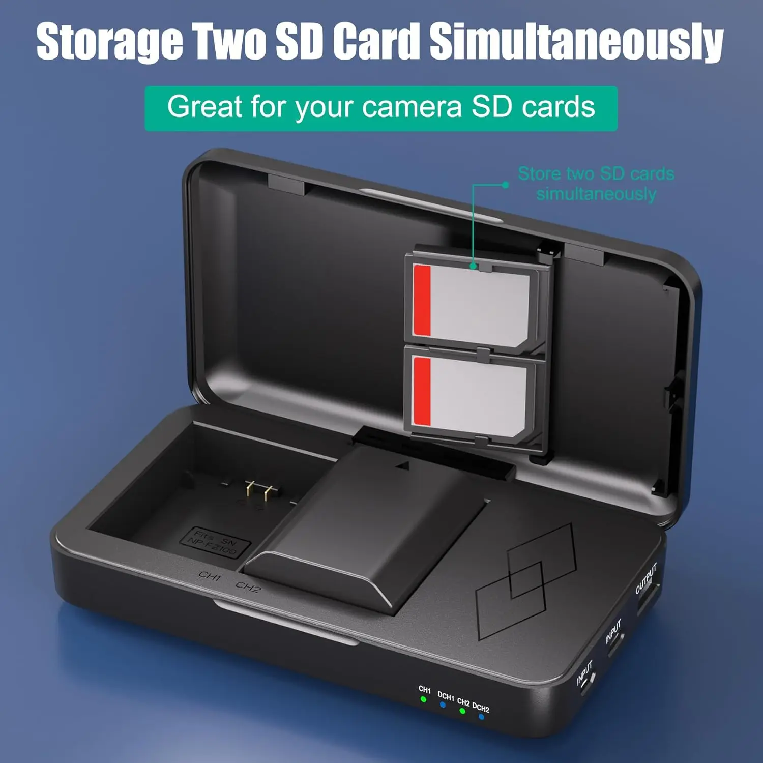 

Сменный аккумулятор и зарядное устройство KUNLUN 2 x 2280 мАч NP-FZ100 для камеры Sony Alpha 7 IV, 7 III, A6700, A7C, A7C II, FX3, FX30