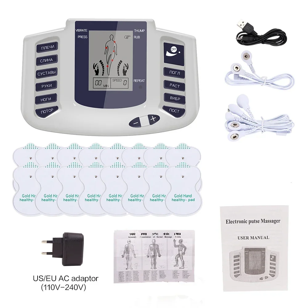 

EMS Body Acupuncture Massager Tens Machine Electric Muscle Stimulator Low Frequency Pulse Digital Therapy Machine Pain Relief