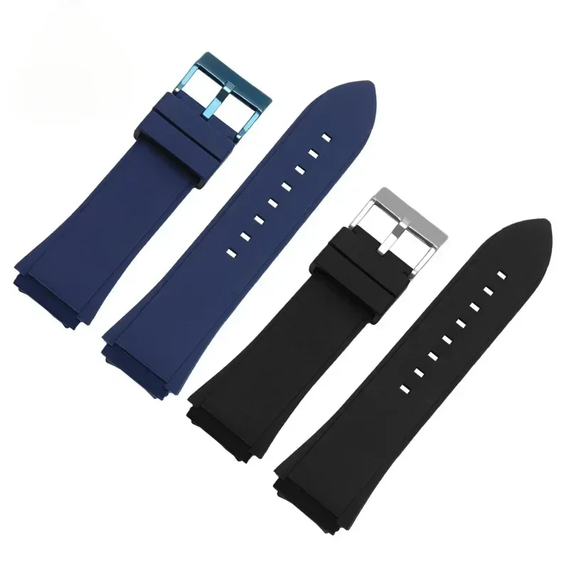 حزام ساعة من السيليكون مصنوع بدقة لـ Guess W0247g3 W0040g3 W0040g7 حزام واجهة محدب رياضي مريح مقاوم للماء 22 مم